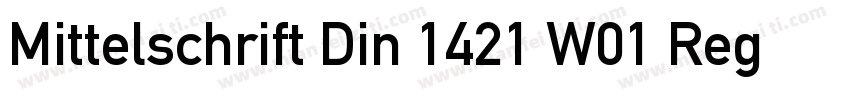 Mittelschrift Din 1421 W01 Reg字体转换
